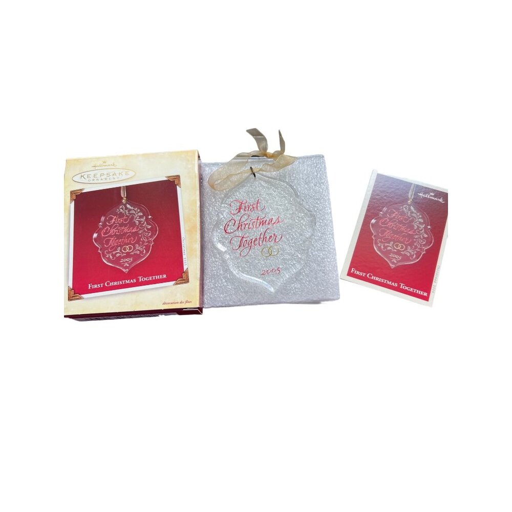 Hallmark Keepsake Ornament "First Christmas Together" Acrylic 2005 New in Box